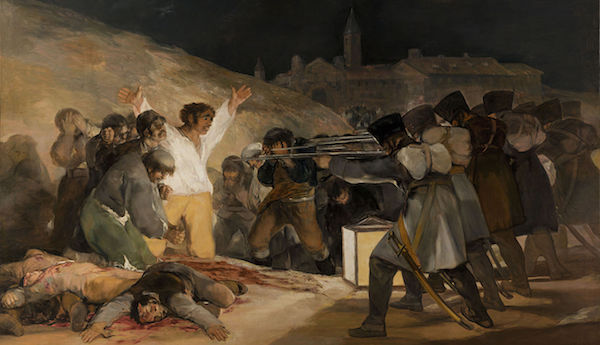  اعدامات الثالث من أيار (فرانثيسكو دي غوجا؛ 1814؛ متحف إل برادو، مدريد)