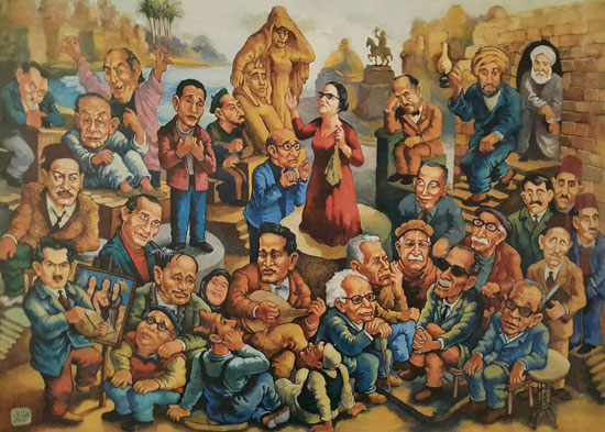 جدارية «مئة عام من التنوير» للفنان المصري صلاح عناني