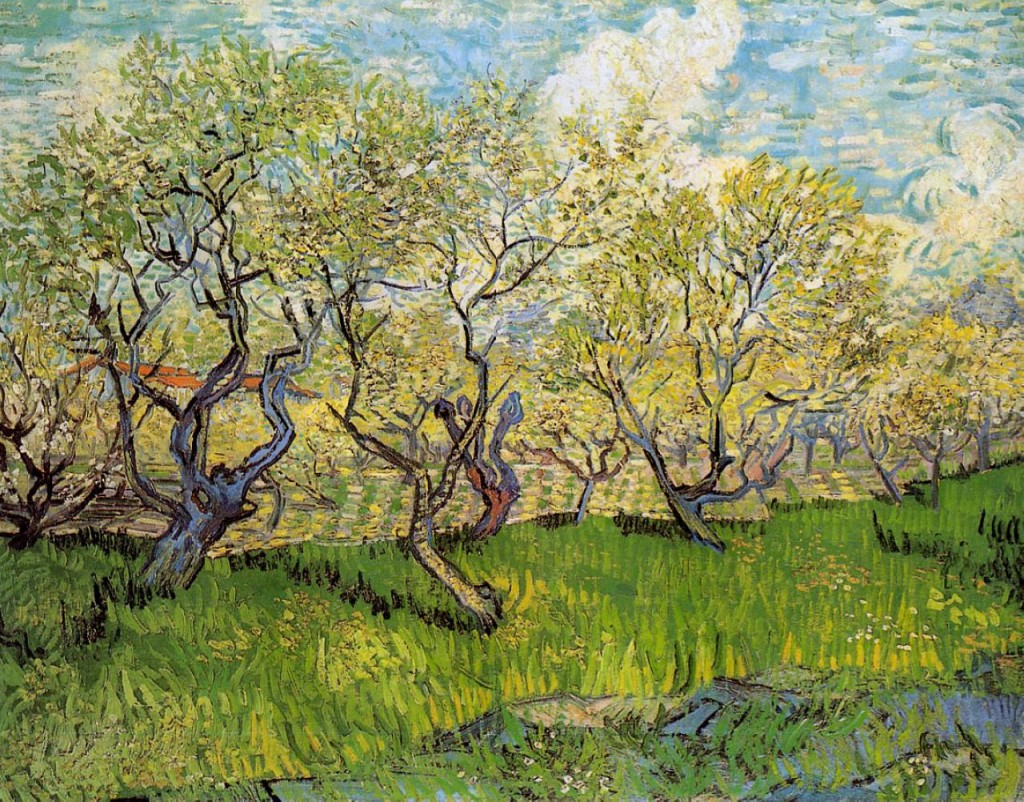 Orchard in Blossom, Vincent van Gogh, 1889