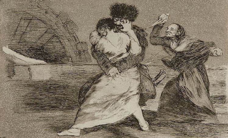 Los Desastres de la Guerra (Nº9: No Quieren), Francisco de Goya; 1863
