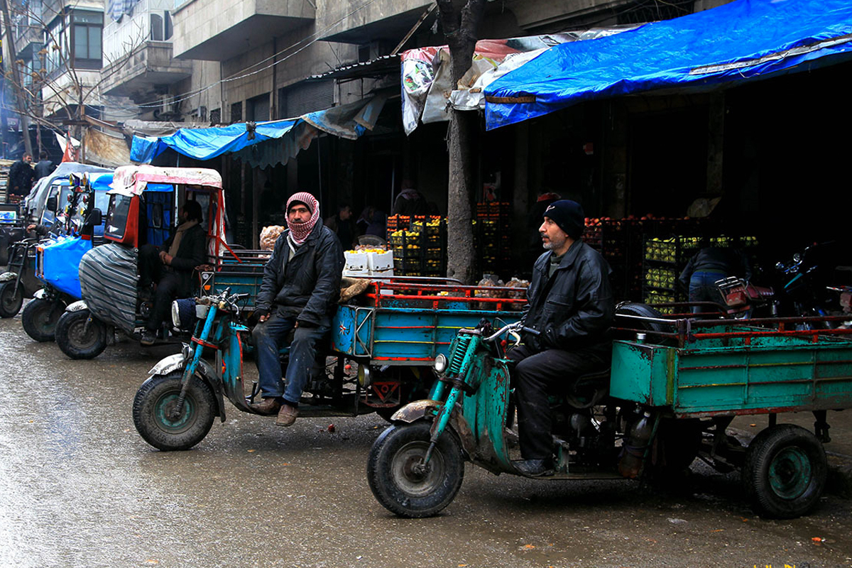 من أحد أسواق حلب الشعبية، فوكس حلب، تصوير جلال المامو