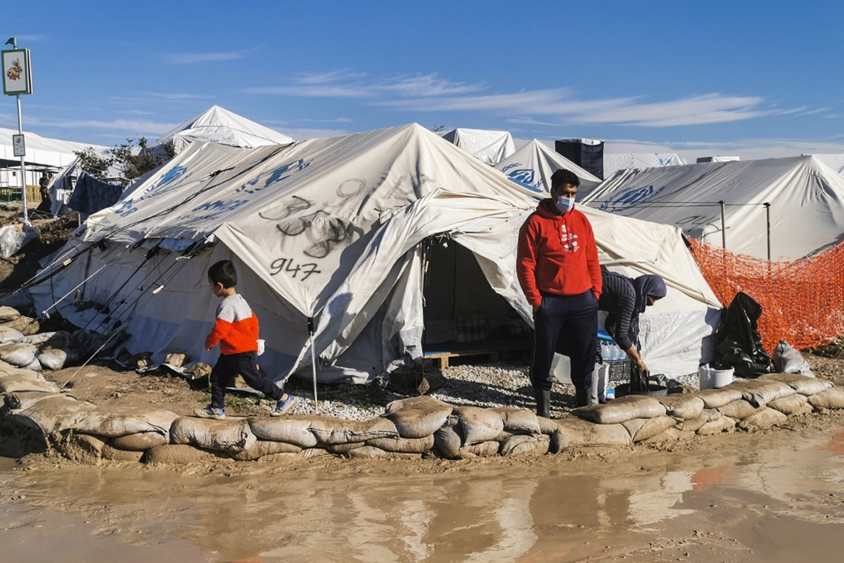 من مخيم كارا تيبي للاجئين في جزيرة ليسبوس اليونانية، © Anthi PAZIANOU / AFP / ANP