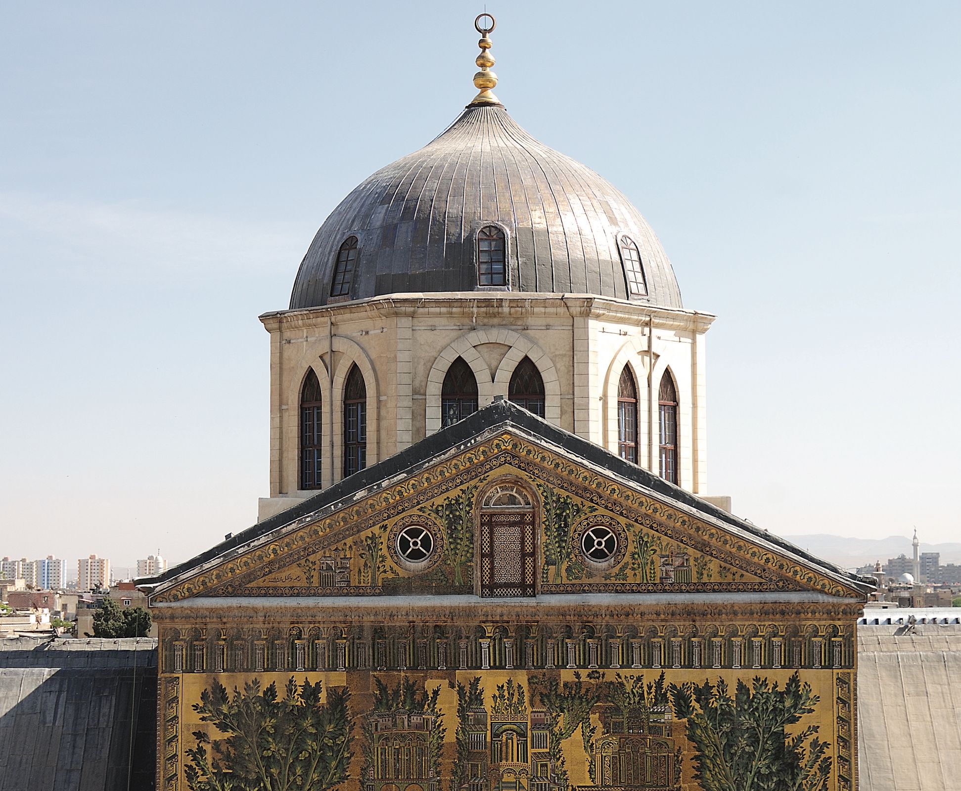 قبة الجامع الأموي في دمشق- ويكيكومنز